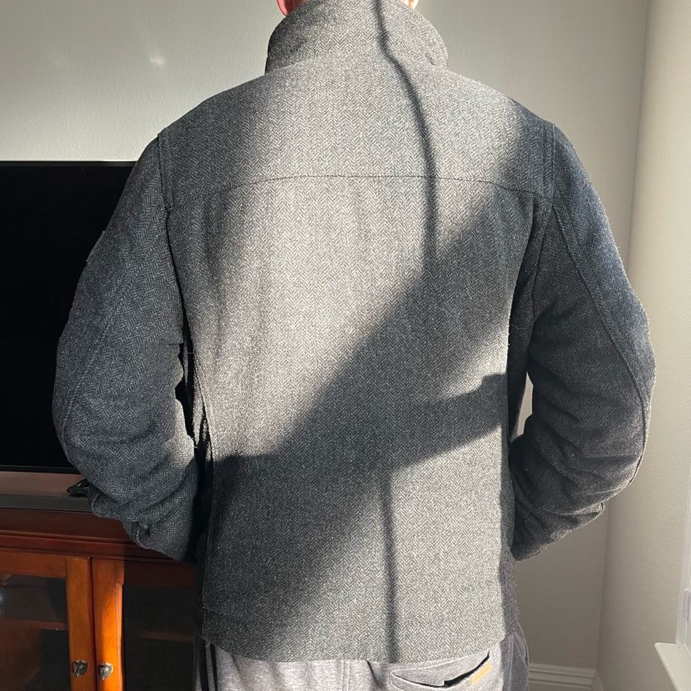 Abercrombie & Fitch Premium Wool Coat L - Picture 15 of 16